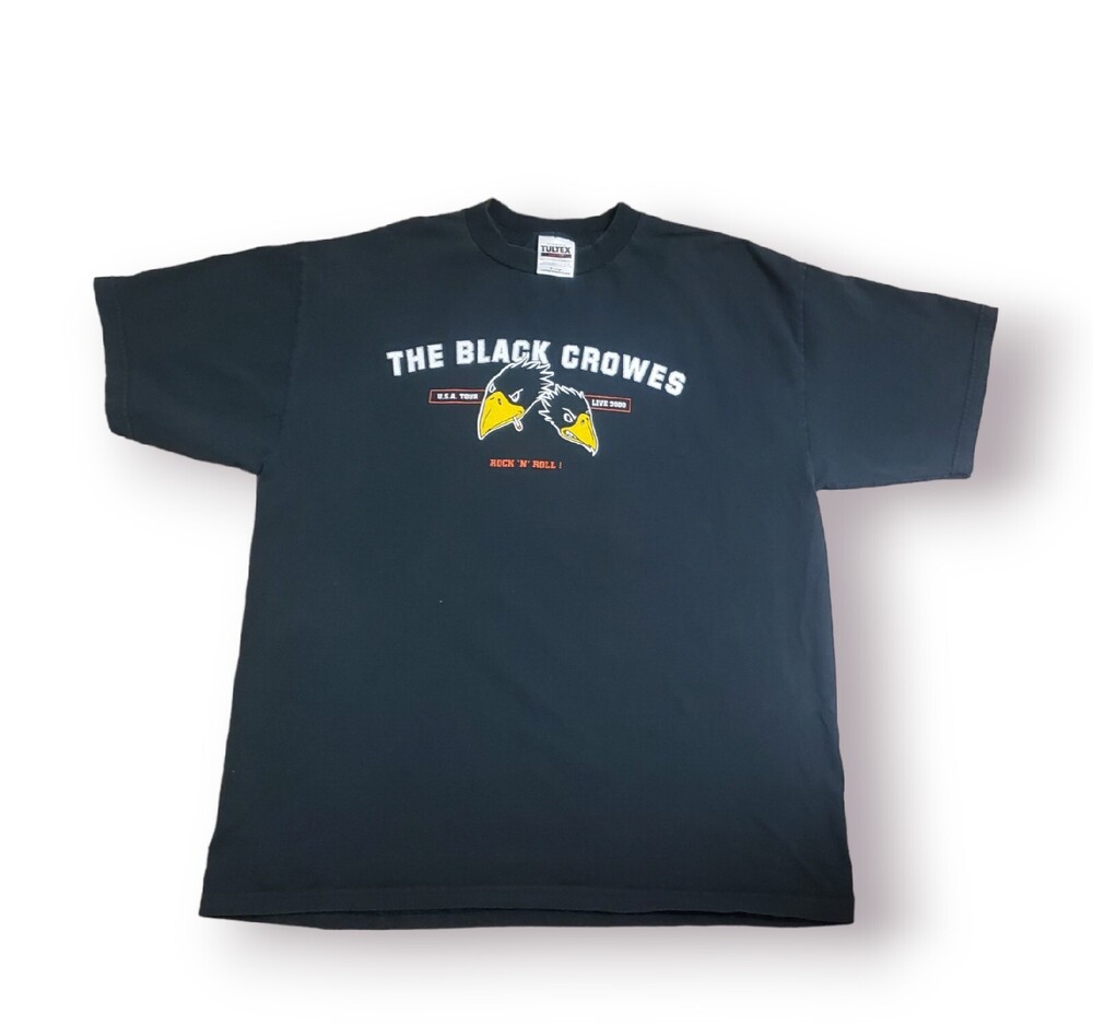 Vintage The Black Crowes T-Shirt USA Tour Live 2000  Band Concert Tee